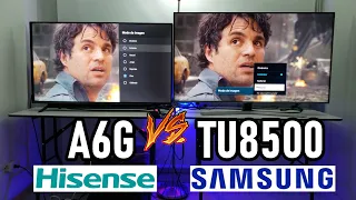 HISENSE A6G vs SAMSUNG TU8500 Smart TVs 4K con Paneles VA ¿Cuál te Conviene más Comprar?