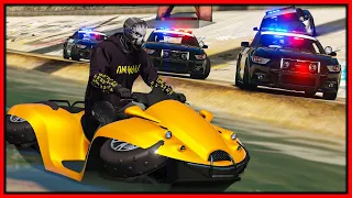 GTA 5 Roleplay - TROLLING COPS IN BOAT-QUAD | RedlineRP