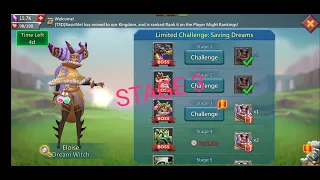 Lords Mobile:2022 Saving Dreams (Dream Witch)Stage 3,f2p,Mighty Play