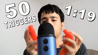 ASMR 50 TRIGGERS IN 1:19