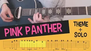 PINK PANTHER - Theme & Solo // Jazz // Guitar // Lesson // Tutorial // Cover // Tabs