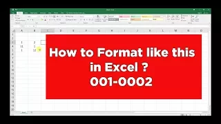 Custom Formatting in Excel | Add leading Zero and Hyphen | Microsoft Excel Tutorial