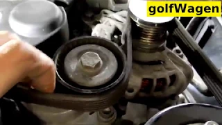 VW Golf 7 alternator belt replacement