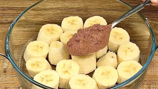 🍌Do you have banana and cocoa? The famous dessert that drives the whole world crazy!