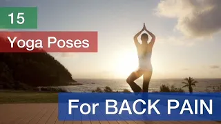 15 great Yoga poses for back pain. Yoga for lower back pain with James Tang Fitness ✅