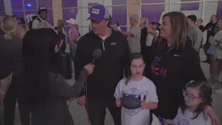 TCU fans welcome home championship-bound football team