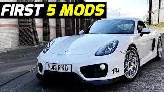 Porsche Cayman/Boxster 981 - First 5 Modifications (Top 5 Mod Ideas)