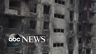 Drone footage shows destruction in Mariupol