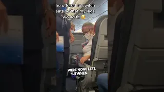 She gave up her seat she paid for on the airplane 👏