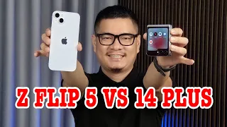 Galaxy Z Flip 5 ngang giá iPhone 14 Plus và iPhone 14 Pro, nên mua máy nào?