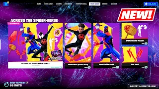 *NEW* Miles Morales & Spider-Man 2099 Across the Spider-Verse BUNDLE Item Shop Preview Fortnite!