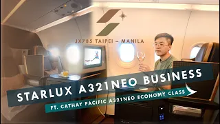 Starlux Airlines A321Neo JX785 Business Class Taipei - Manila 星宇航空 | Ft. Cathay Pacific A321Neo