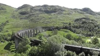 True HD - 45231 Sherwood Forester Crossing The Stunning Glenfinnan Viaduct & Departing Mallaig