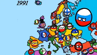 History of Europe (1900 - 2020) - Countryballs