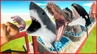 EPIC PUNCH INTO AQUATIC MONSTER POOL | ARBS - Animal Revolt Battle Simulator