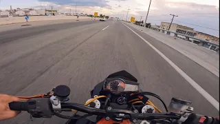 Afternoon ride with KTM SuperDuke 990