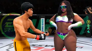 UFC4 Bruce Lee vs. Erica Lipps EA Sports UFC 4