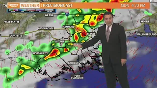 Cold front moves through today with scattered storms and cooler temperatures