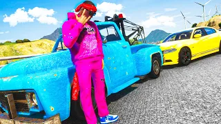 Fake Tow Truck REPOS CARS in GTA 5 RP!