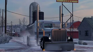 WHITE TANK ❄️ Build and Drive #peterbilt  | 4k | #americantrucksimulator  | Realistic Driving