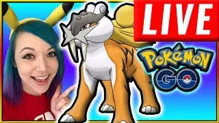 LIVE: SHINY RAIKOU RAIDING Pokémon GO!