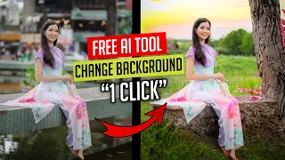 How to change background in photo | photo background change | ai photo editing