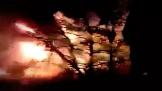 Грады ДНР ведут огонь по Украине! Grad militias firing