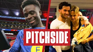 "It Was Confirmed, Happy Days" Saka Reacts to 'Best England Goal' & Kane's Golden Boot | Pitchside