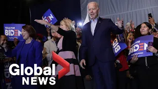 Amy Klobuchar, Beto O'Rourke endorse Joe Biden at rally in Dallas, TX