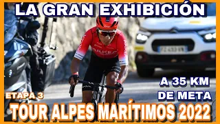 RESUMEN ETAPA 3 ► TOUR ALPES MARÍTIMOS 2022 🇫🇷 El Nairo Quintana Más Valiente