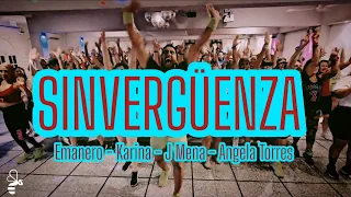 Sinvergüenza - Emanero, Karina, J Mena, Angela Torres / Coreografía Zumba Buena Vibra