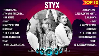 Styx Top Hits Popular Songs - Top 10 Song Collection