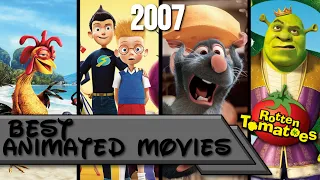 Top 10 | Best Animated Movies of 2007 (Rotten Tomatoes) 🍅