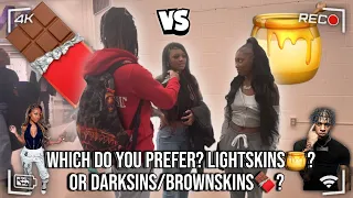 WHICH DO YOU PREFER? LIGHTSKIN, BROWNSKIN, OR DARKSKIN👀| HS EDITION 😂