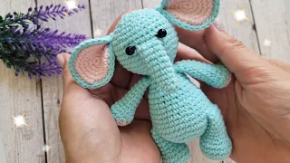 🐘СЛОН ВЯЗАНЫЙ КРЮЧКОМ👍crochet elephant✨gehäkelter Elefant