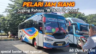 Mencoba sensasi bareng bus sugeng rahayu w 7498 up cobra..