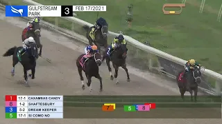 Gulfstream Park February 17, 2021 Race 3