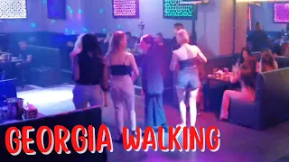 Walking In Georgia Streets - Night Life and Clubs - Full HD