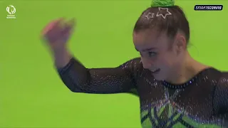 Emma FIORAVANTI (ITA) - 2024 junior European silver medallist, floor