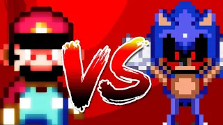 Devil Mario vs Sonic Exe || Sprite animation - dc2