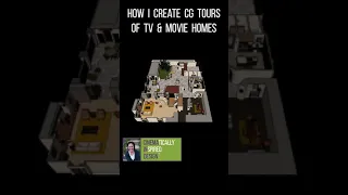 How I Create CG Tours of TV & Movie Homes #shorts