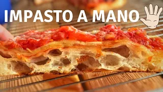 HIGH HYDRATION PIZZA - HAND MIXTURE - 30 HOURS LEAVENING - COMPLETE RECIPE