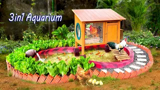 WOW! Amazing 3in1 aquarium for your home | Creative aquarium ideas