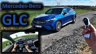 Driving POV | Mercedes-Benz GLC 220 d 4MATIC (2023) | bad quality roads