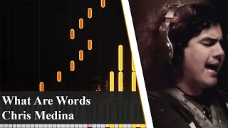 Chris Medina | What Are Words | Synthesia Tutorial | Piano Cover