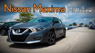 2017 Nissan Maxima: Full Review | S, SV, SL, SR, SR Midnight & Platinum