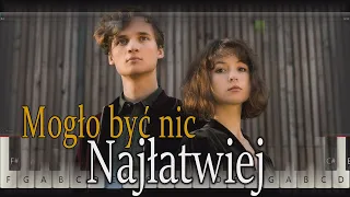 Kwiat Jabłoni - Mogło być nic -łatwa-podkład-pianino-piano-cover-keyboard-tutorial-nuty-midi-karaoke