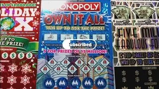 MONOPOLY Pennsylvania Lottery Big Boy Scratch offs 🍀 Scratchcards🍀
