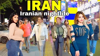 IRAN NOW 🇮🇷  Shiraz city NightLife: Night Walk in Luxury Neighbourhood 2024(ایران)