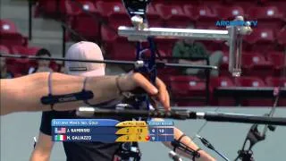 Jake Kaminski v Marco Galiazzo – recurve men’s gold final | Las Vegas 2012 Indoor Worlds